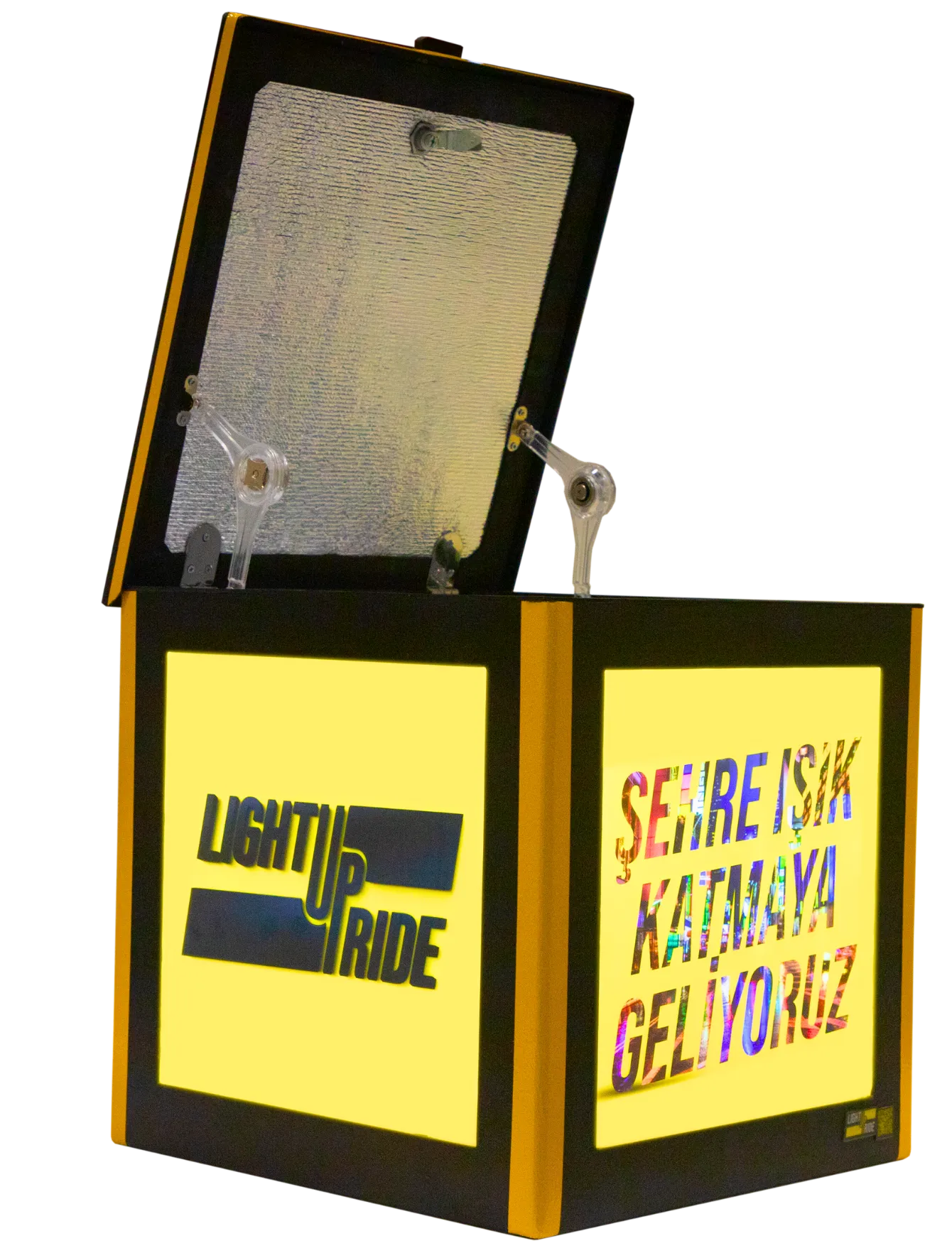 Işıklı Sert Kurye Kutusu